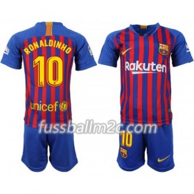 Fußballtrikots FC Barcelona Ronaldinho 10 Kinder Heim Trikotsatz 2018-2019